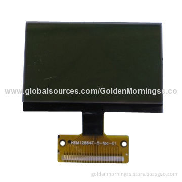 128x64 Dots Graphic LCD Display Module, STN/Positive/Transmissive, Backlight Available